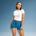 Min Blue Denim Short - Image 4