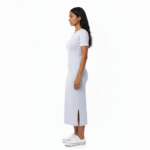 Light Lavender Rib Midi Dress - Image 2
