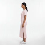 Light Pink Rib Midi Dress - Image 2