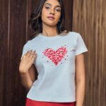 White Heart Graphic T-Shirt