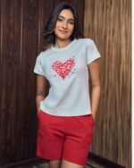 White Heart Graphic T-Shirt - Image 2