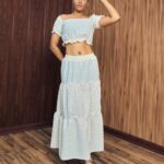 Ivory Breeze Tiered Maxi Skirt